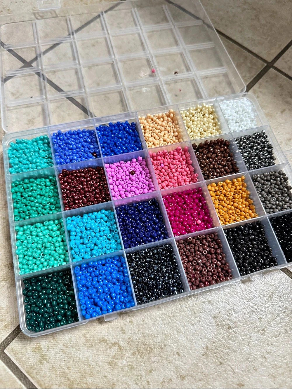 Glass Seed Bead w/ Organizer